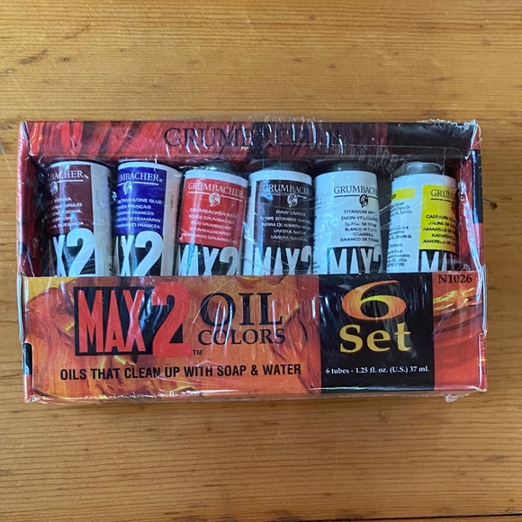 Grumbacher MAX2 Oil 6 Colors Set - Picture 1 of 2